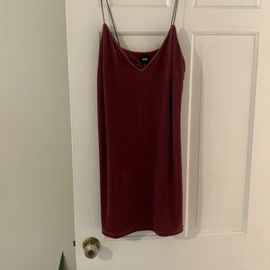 Bergundy Velvet Dress Sz Medium
